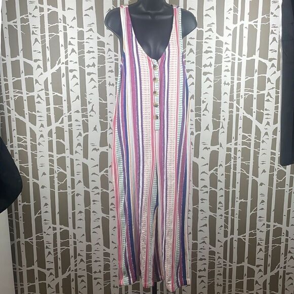 True Craft Striped Jumpsuit S - Picture 1 of 12